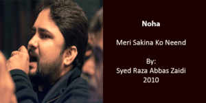 Meri Sakina Ko – Syed Raza Abbas Zaidi 2010