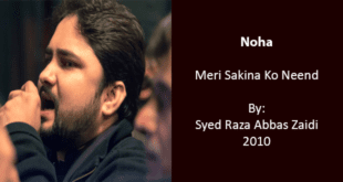 Meri Sakina Ko Neend - Syed Raza Abbas Zaidi
