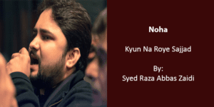 Kyun Na Roye Sajjad – Raza Abbas Zaidi 2010