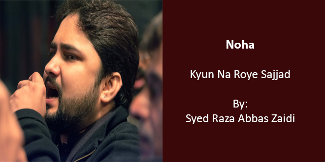 Kyun Na Roye Sajjad – Raza Abbas Zaidi 2010