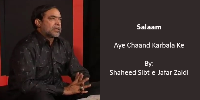 Aye Chaand Karbala Ke (Salaam)- Sibt-e-Jafar 2012-13