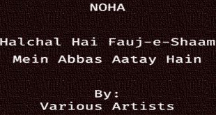 Halchal Hai Fauj-e-Shaam Mein - Various Artists