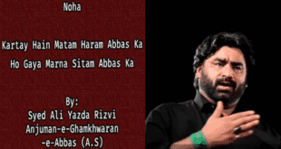 Ho Gaya Marna Sitam Abbas Ka - Syed Ali Yazda Rizvi