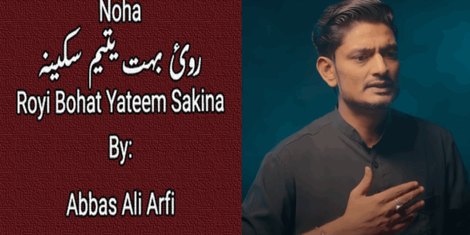 Royi Bohat Yateem Sakina – Abbas Ali Arfi 2024-25