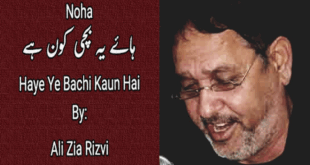 Haye Ye Bachi Kon Hai - Ali Zia Rizvi