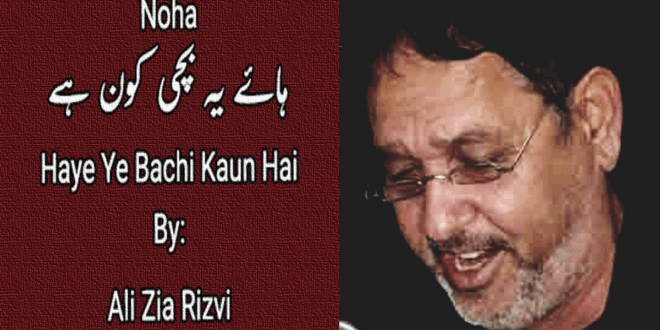 Haye Ye Bachi Kon Hai – Ali Zia Rizvi 80s