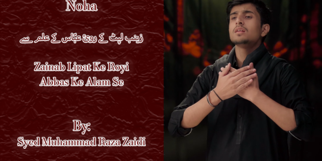 Zainab Lipat Ke Royi – Syed Muhammad Raza Zaidi 2026